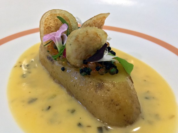 potato and fish roe at core by clare smyth