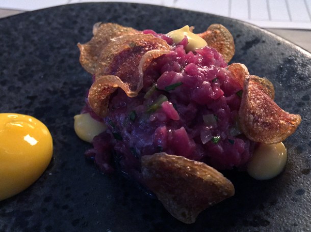 steak tartare at magpie