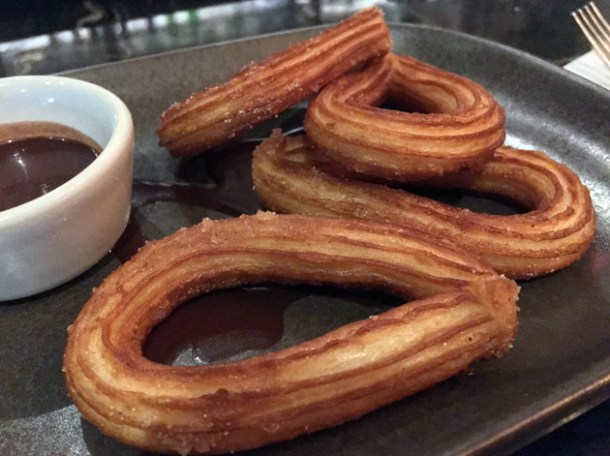 churros and chocolate at el muro