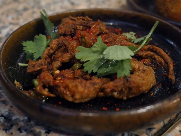 deep fried soft shell crab at temper city