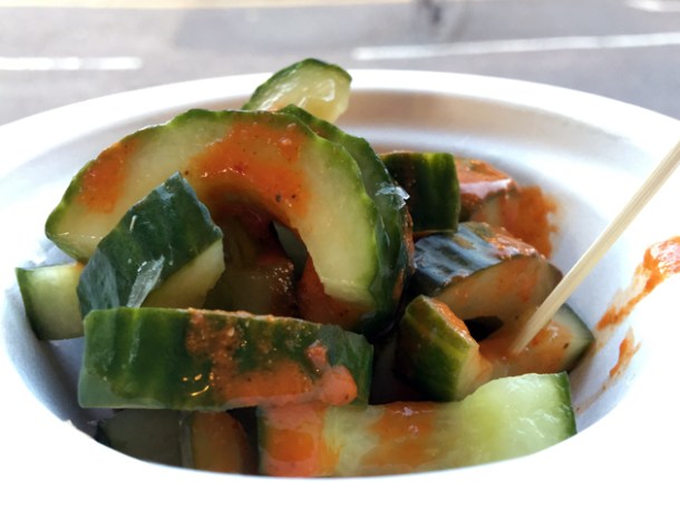 pickled cucumbers at bad sports