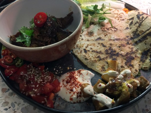 thali curry plate at temper city