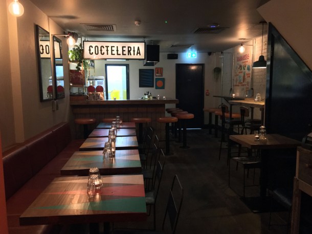 downstairs at breddos tacos soho