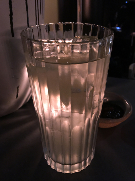 grapefruit and agave agua fresca at breddos tacos soho