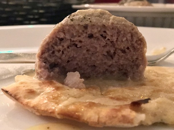 gushtaba meatball curry and naan at kashmir putney