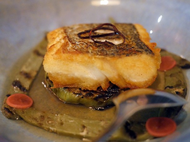 hake with cactus and chayote at santo remedio