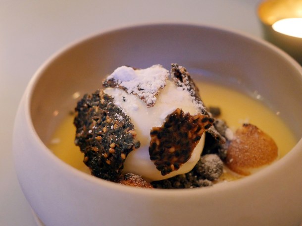 yuzu pot ice cream at duddell's london