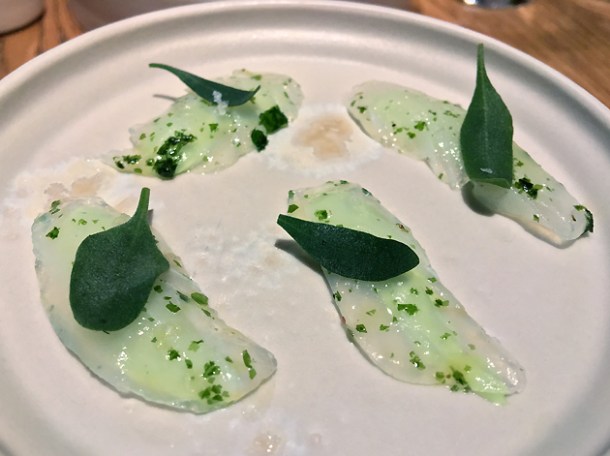 cured plaice at hide above