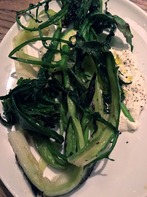 leeks and cheese at brat