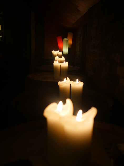 candlelit bar at street feast woolwich public market
