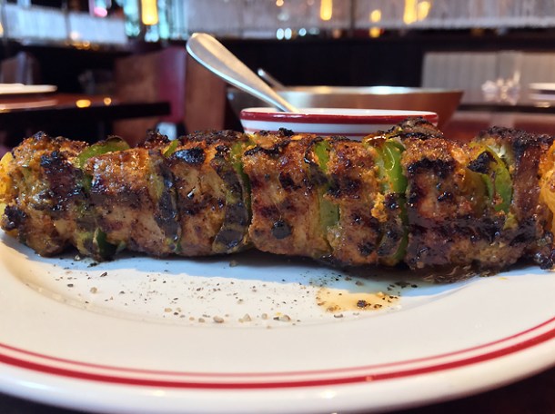 afghan lamb cannon kebab at brigadiers