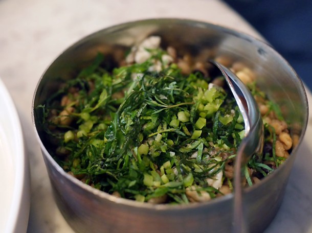 halibut's barley side dish at kyseri london