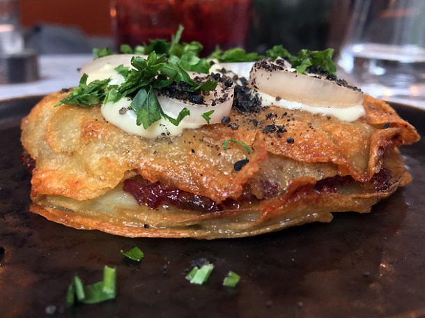 pastirma potato gratin at kyseri london