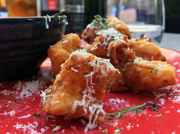 deep fried polenta at temper covent garden