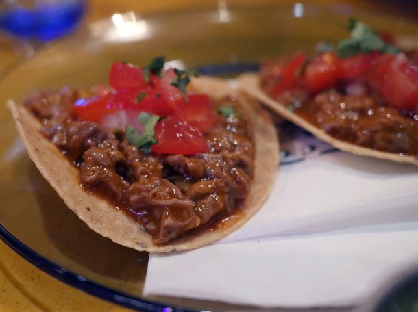 beef tostadas at casa pastor
