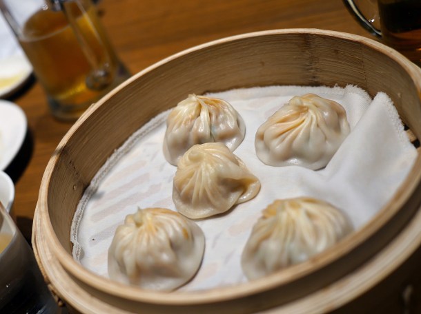 chilli crab and pork xiaolongbao at din tai fung covent garden