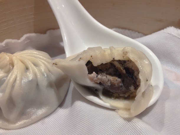 pork and truffle soup dumplings at din tai fung covent garden