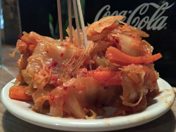 kimchi at max's sandwich shop
