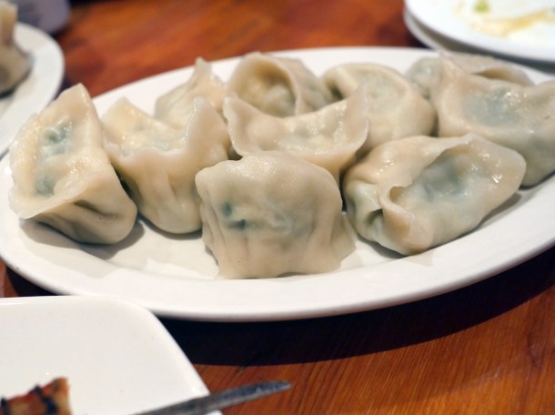 illustrative photo of the egg, leek and shrimp dumplings at Silk Road Camberwell