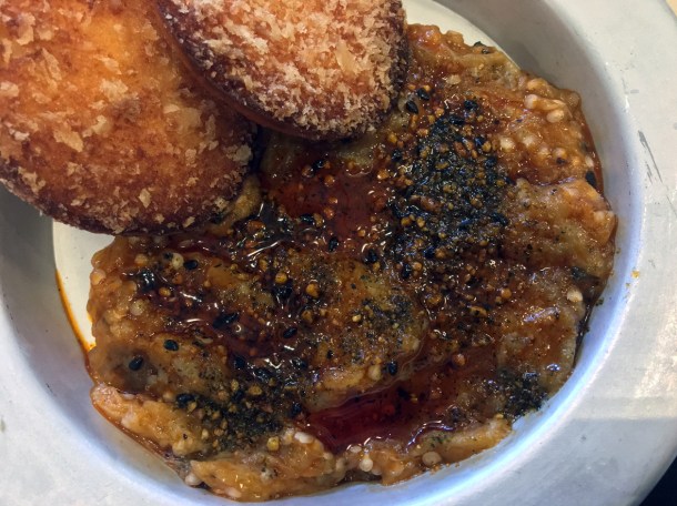 illustrative photo of the cold smoked aubergine at bao borough