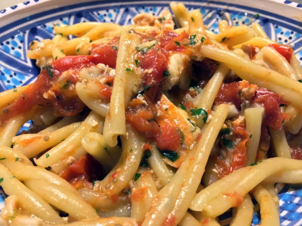 illustrative photo of the lobster troife at Pescheria Assunta