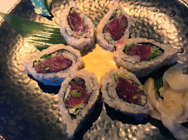 illustrative photo of the spicy tuna uramaki from Chotto at Arcade Food Theatre Centre Point
