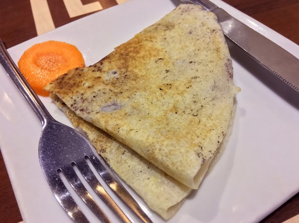 illustrative photo of the nutella chatamari at Maya DD's