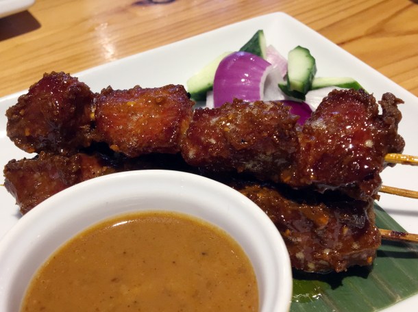 illustrative photo of the satay lamb at Wau