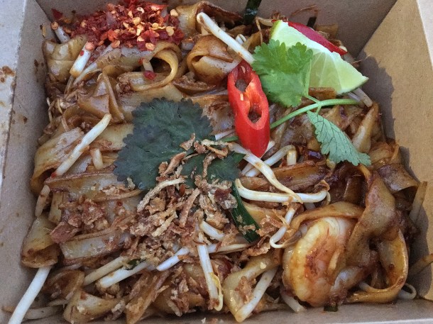 illustrative photo of the char kway teow from Ekachai at Flat Iron Square