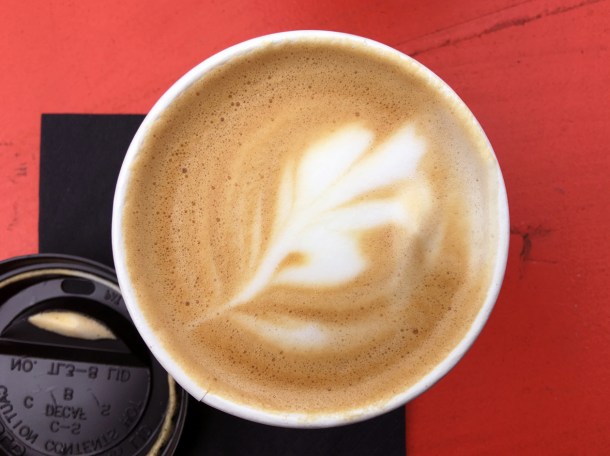 illustrative photo of the flat white from Gentlemen Baristas at Flat Iron Square