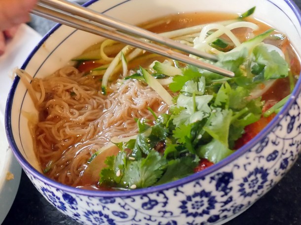 illustrative photo of the Korean cold noodles at Seveni