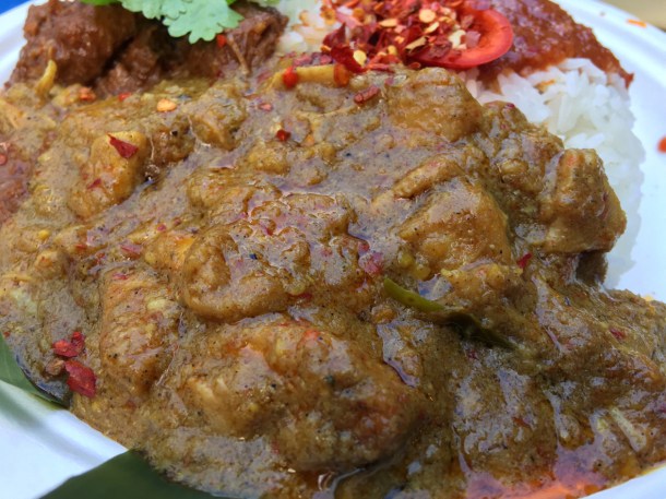 illustrative photo of the chicken curry component of the nasi kandar from Ekachai at Flat Iron Square
