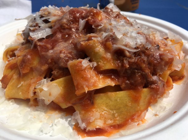 illustrative photo of the ox tail pappardelle from La Nonna at Flat Iron Square