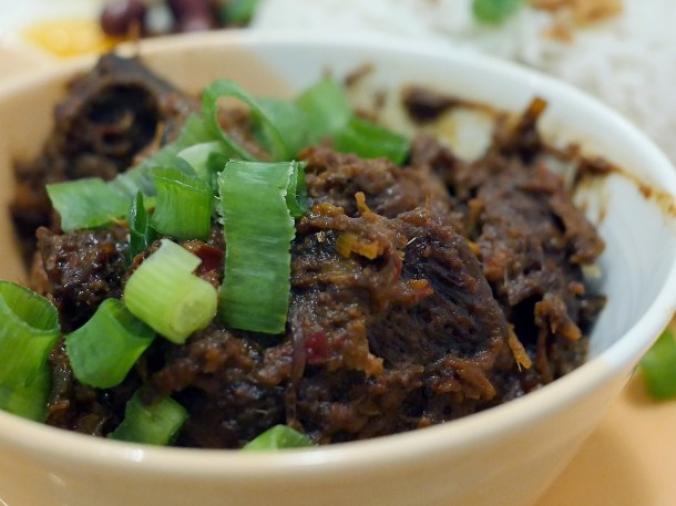 illustrative photo of the beef rendang at Normah's Cafe
