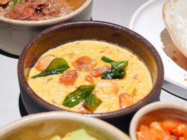 illustrative photo of the red split lentils curry at Kolamba