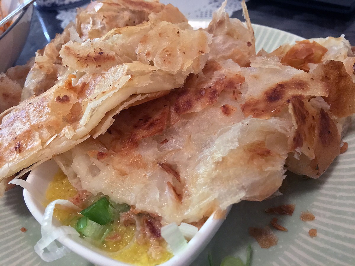 illustrative photo of the roti canai with daal at Normah's Cafe