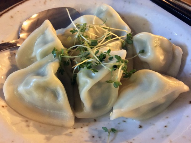 illustrative photo of the vegetarian traditional jiaozi dumplings at Baozi Inn London Bridge