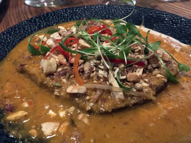 illustrative photo of the aubergine Goan curry at Volta do Mar