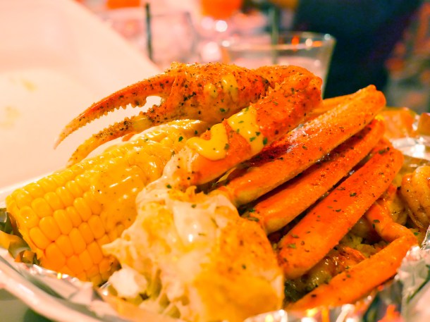 illustrative photo of the snow crab legs at Trap Kitchen Balham