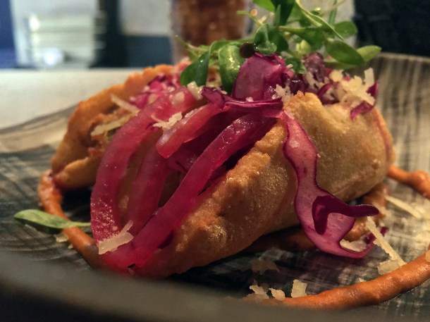illustrative photo of the Oaxacan empanadas at Madera Treehouse