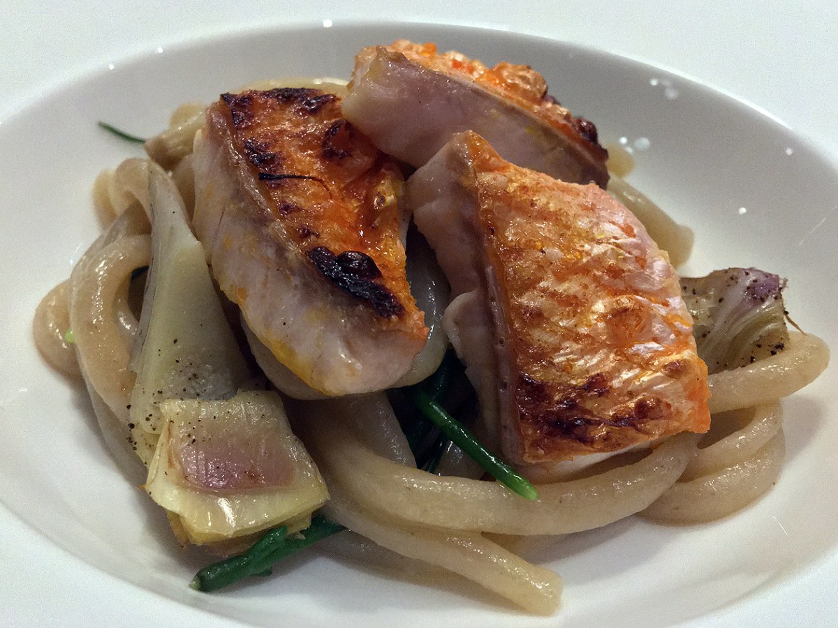 illustrative photo of the pici with mullet at Trivet