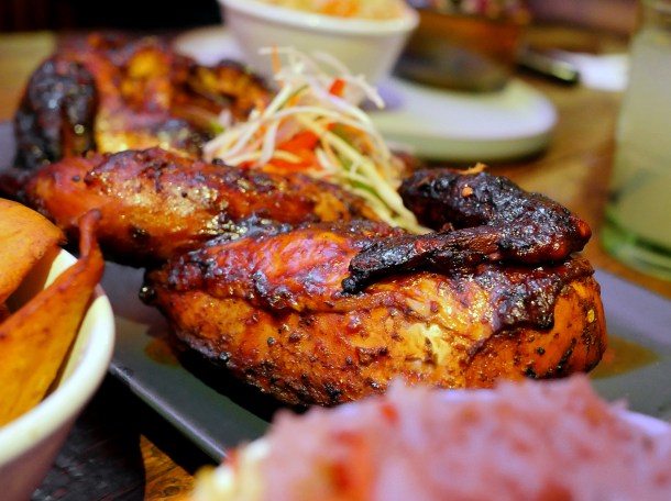 illustrative photo of the jerk chicken at Yah-So