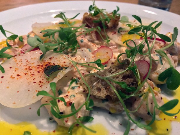 illustrative photo of the salmon ceviche at Lupins