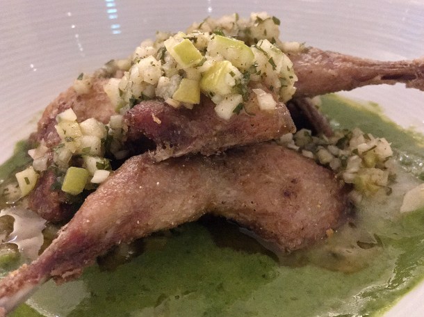 illustrative photo of the spatchcocked quail at Lupins