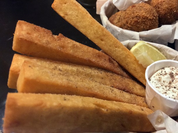 illustrative photo of the chickpea fries from Sugo at Vinegar Yard