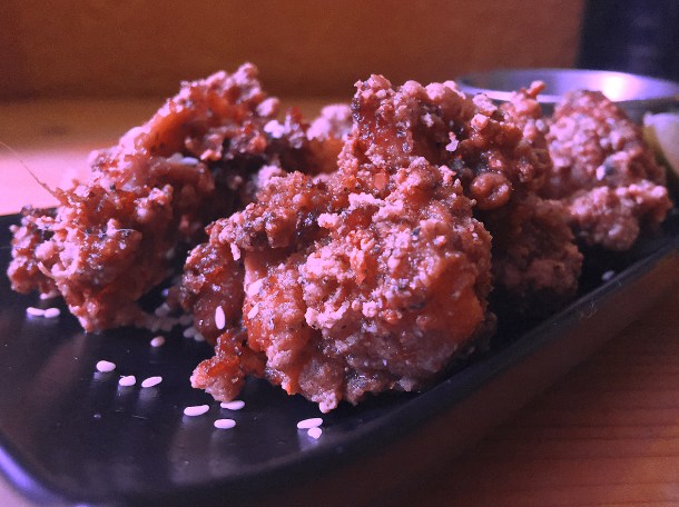 illustrative photo of the fried chicken karaage at Kauboi Ramen Texas Joe's