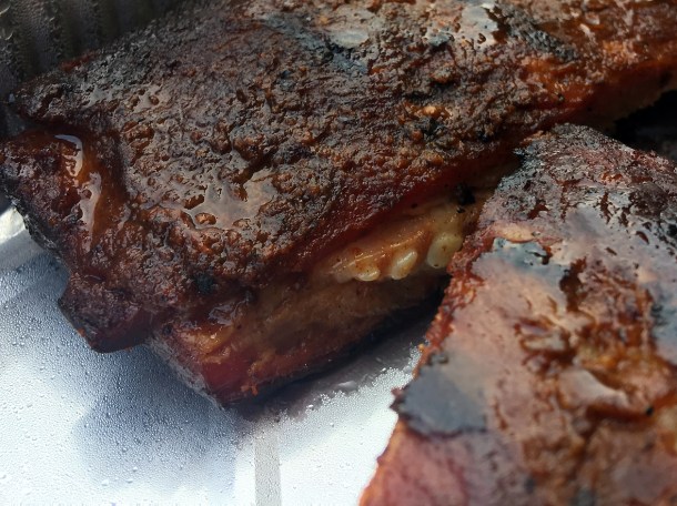 illustrative photo of the baby back ribs from Bodean's Fulham