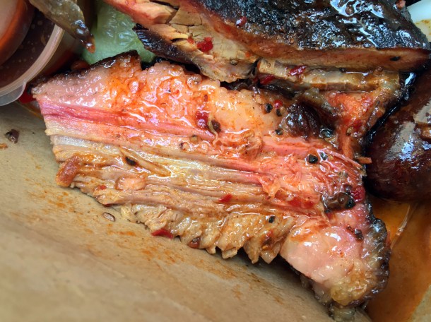 illustrative photo of the brisket from Hot Box