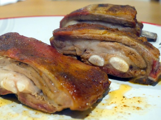 illustrative photo of the lamb ribs from BBQ Whisky Beer at The Grey Horse