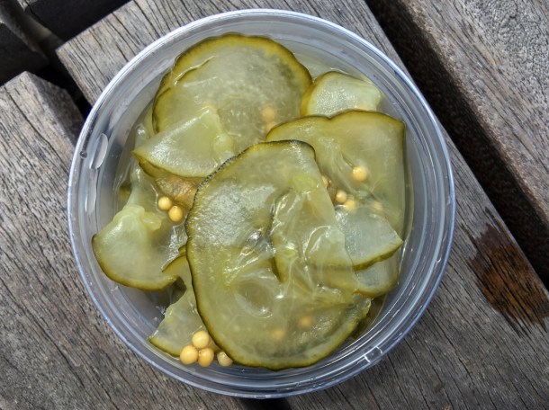 illustrative photo of the pickles from From The Ashes BBQ